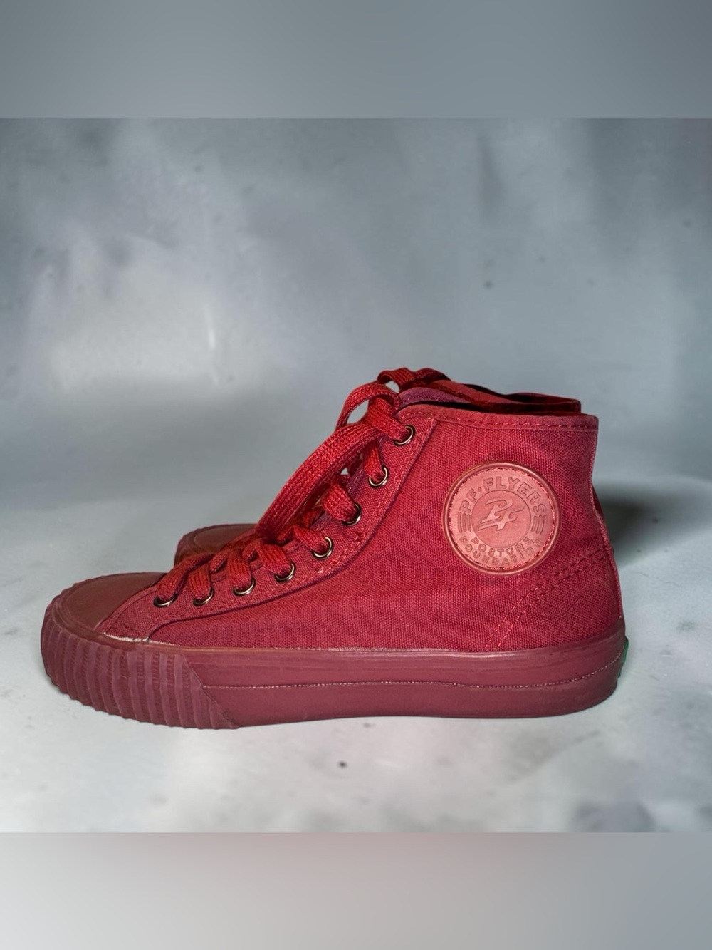 P.F. Flyers Red High-Top Canvas Sneakers